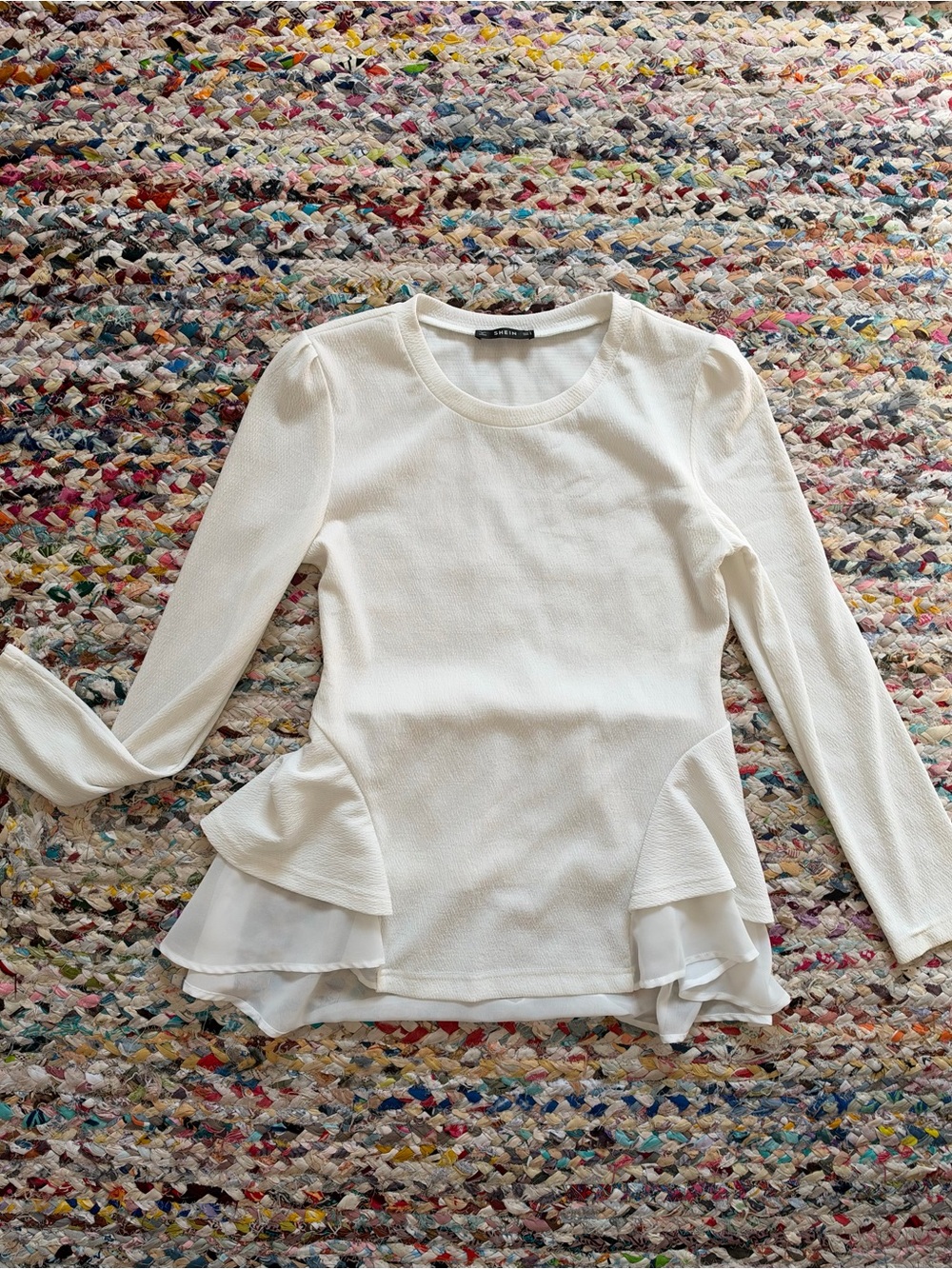 Women's Long-Sleeve Peplum Top